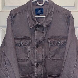 George Men's Charcoal Shirt Jacket